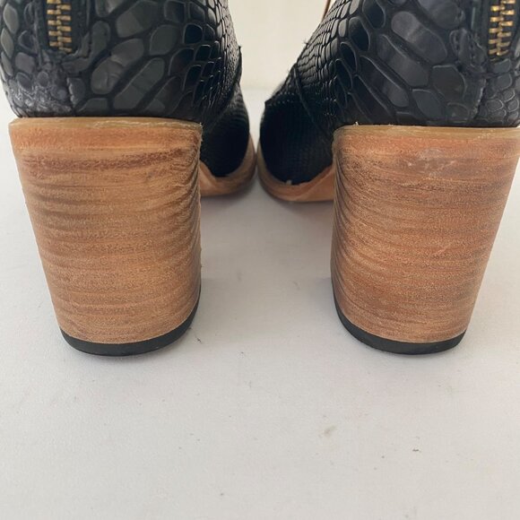 Freebird Randi Heels Shoes Black Snake - Picture 7 of 8